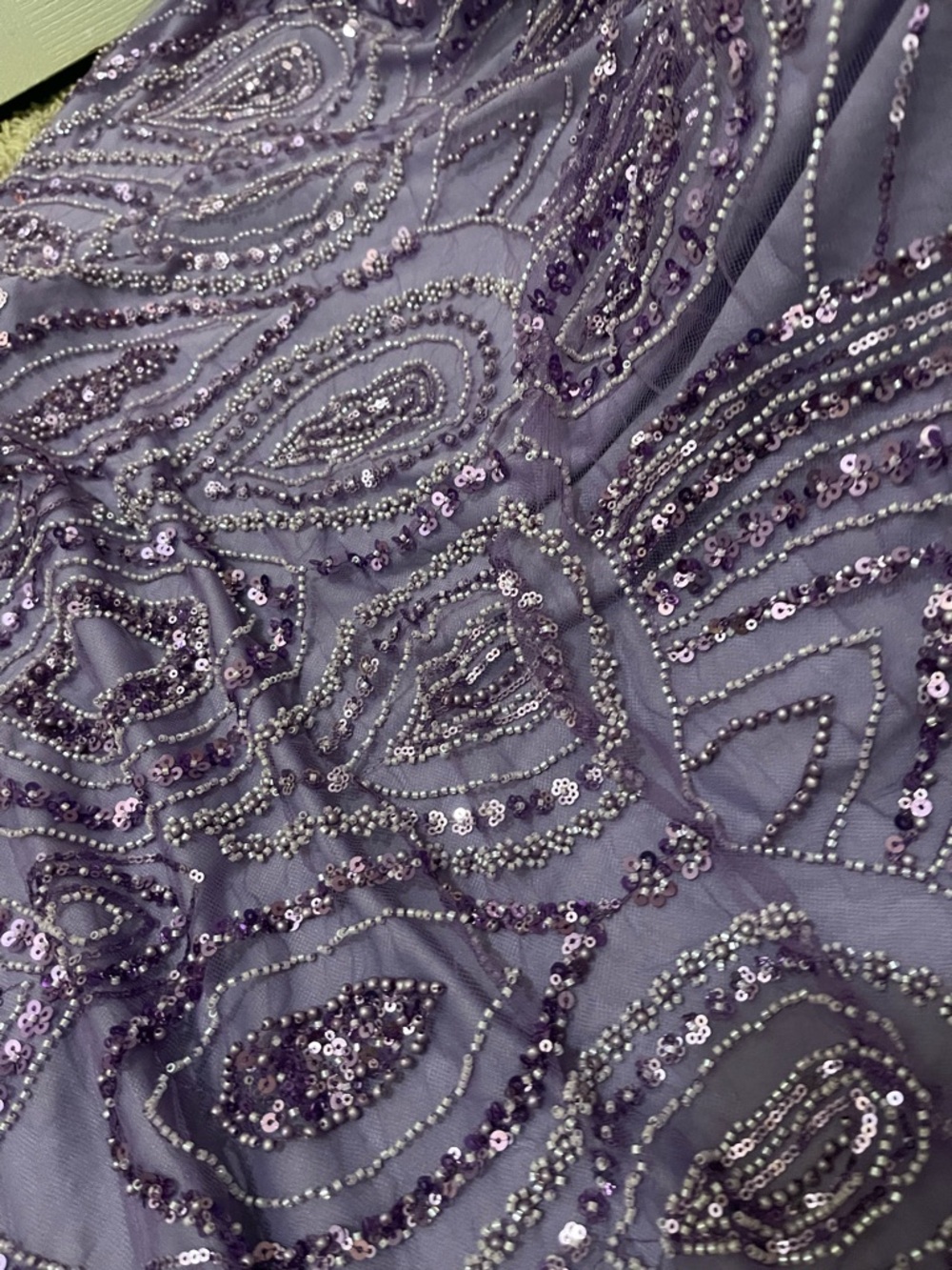 NEW Purple Beaded Corset Prom Dress - Picture 9 of 12